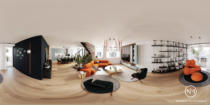 Vue panoramique d'une visite virtuelle 360&deg; d'un s&eacute;jour